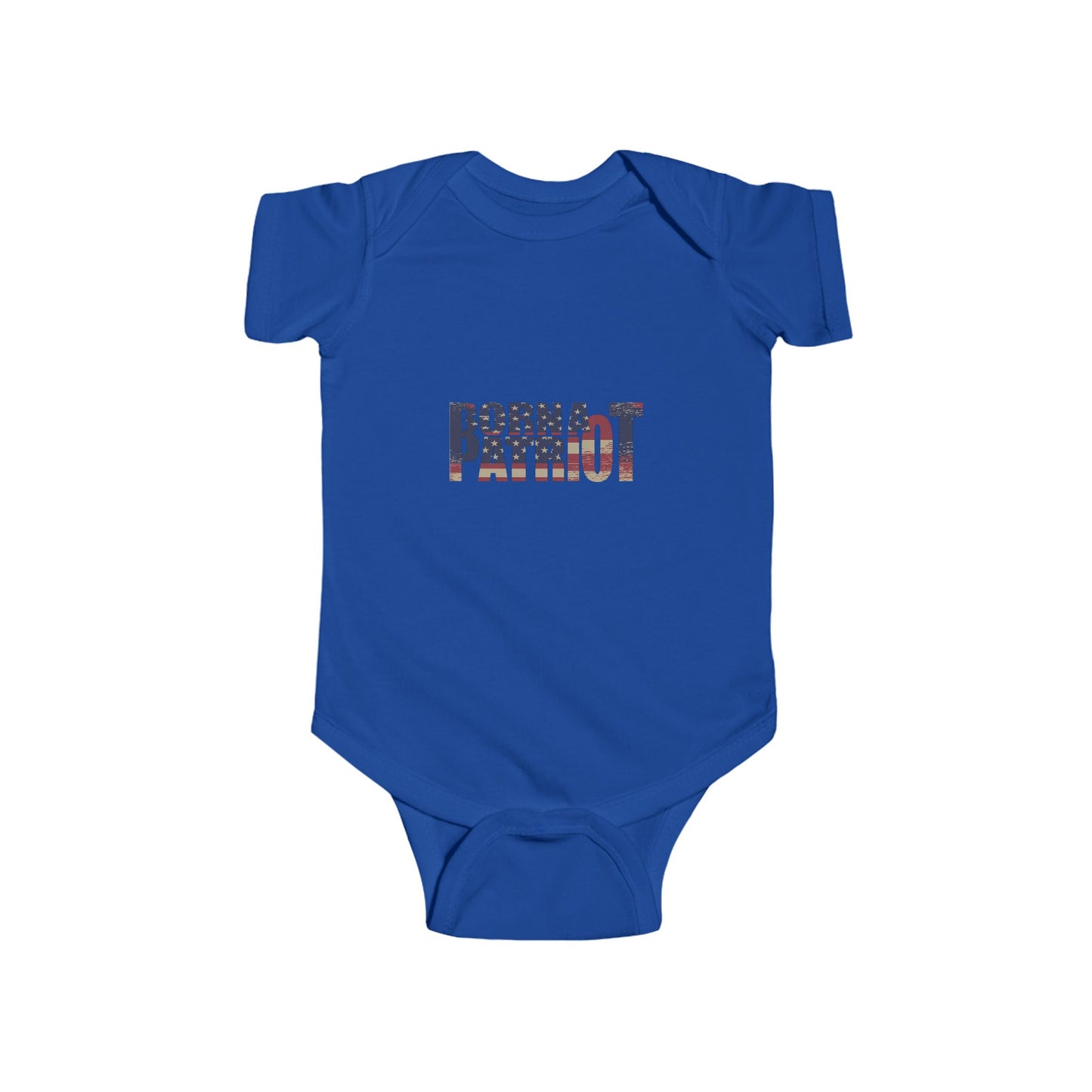 LMX-Born a Patriot Infant Bodysuit - Cute Baby Outfit for National Holidays