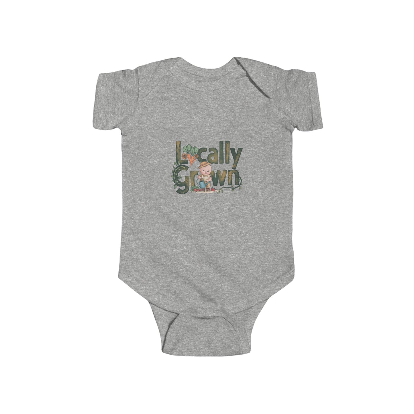 Introducing LMX-Locally Grown Infant Bodysuit - Adorable Baby Outfit for Eco-Friendly Parents