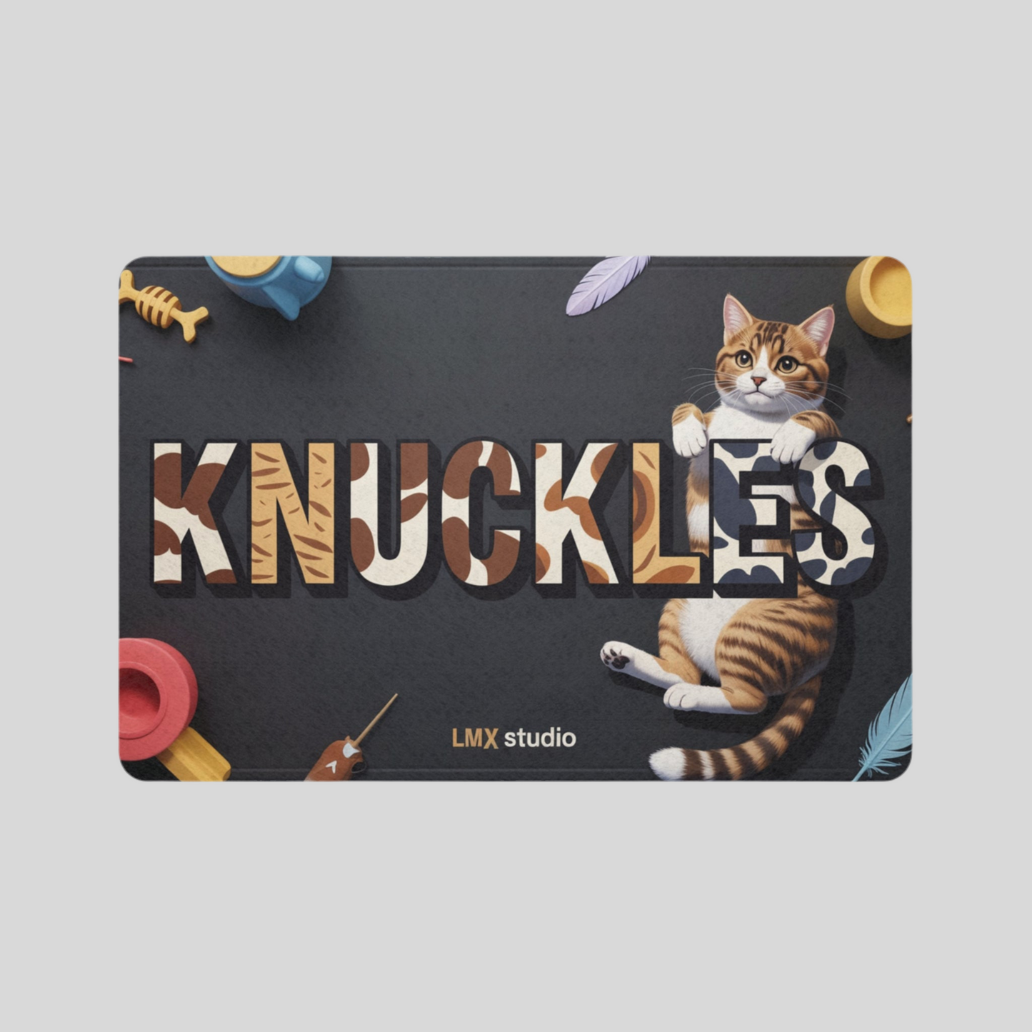 Knuckles™ Personalized Cat Feeding Mat – LMX Studio Exclusive