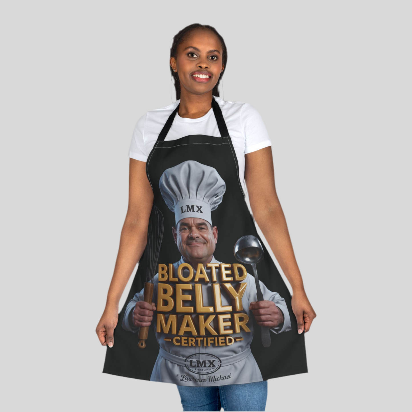 LMX “Bloated Belly Maker” Apron – Bold & Playful Kitchen Gear