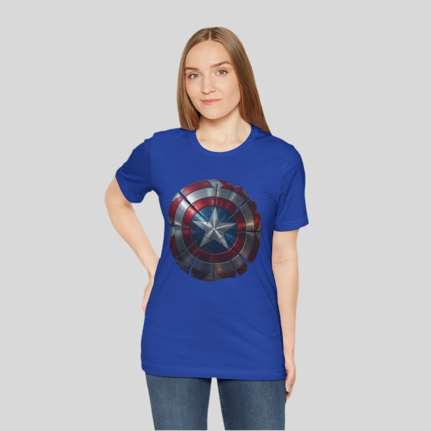 Heroic Shield Unisex Jersey Tee – Perfect for Fans!