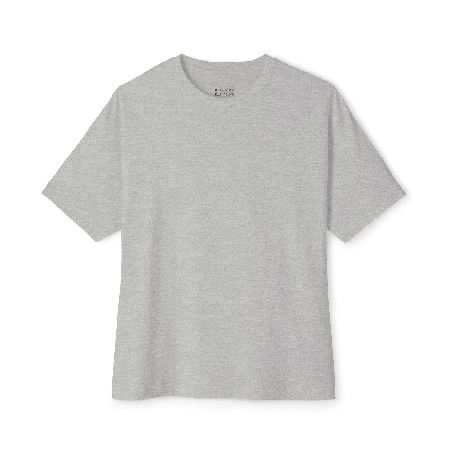 Navy Gray Unisex Oversized Boxy Tee – LMX Death Metal Grunge Design