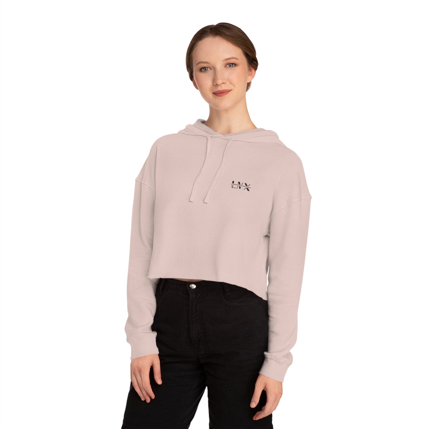 LMX Designs Cropped Hoodie – Blush