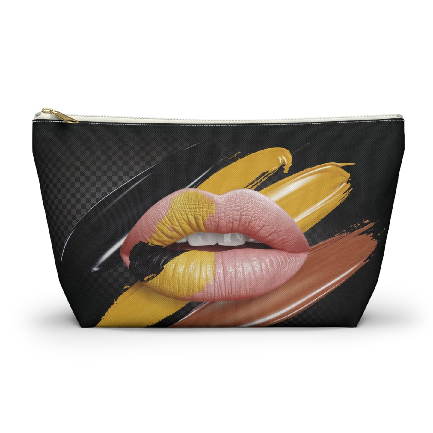 LMX Designs – Custom Logo Artist Lip Accessory Pouch | Stylish T-Bottom Design for Everyday Essentials
