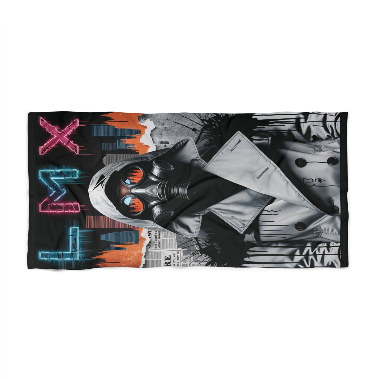 LMX Dystopia Collection – X3: Fractured Reality Oversized Beach Towel