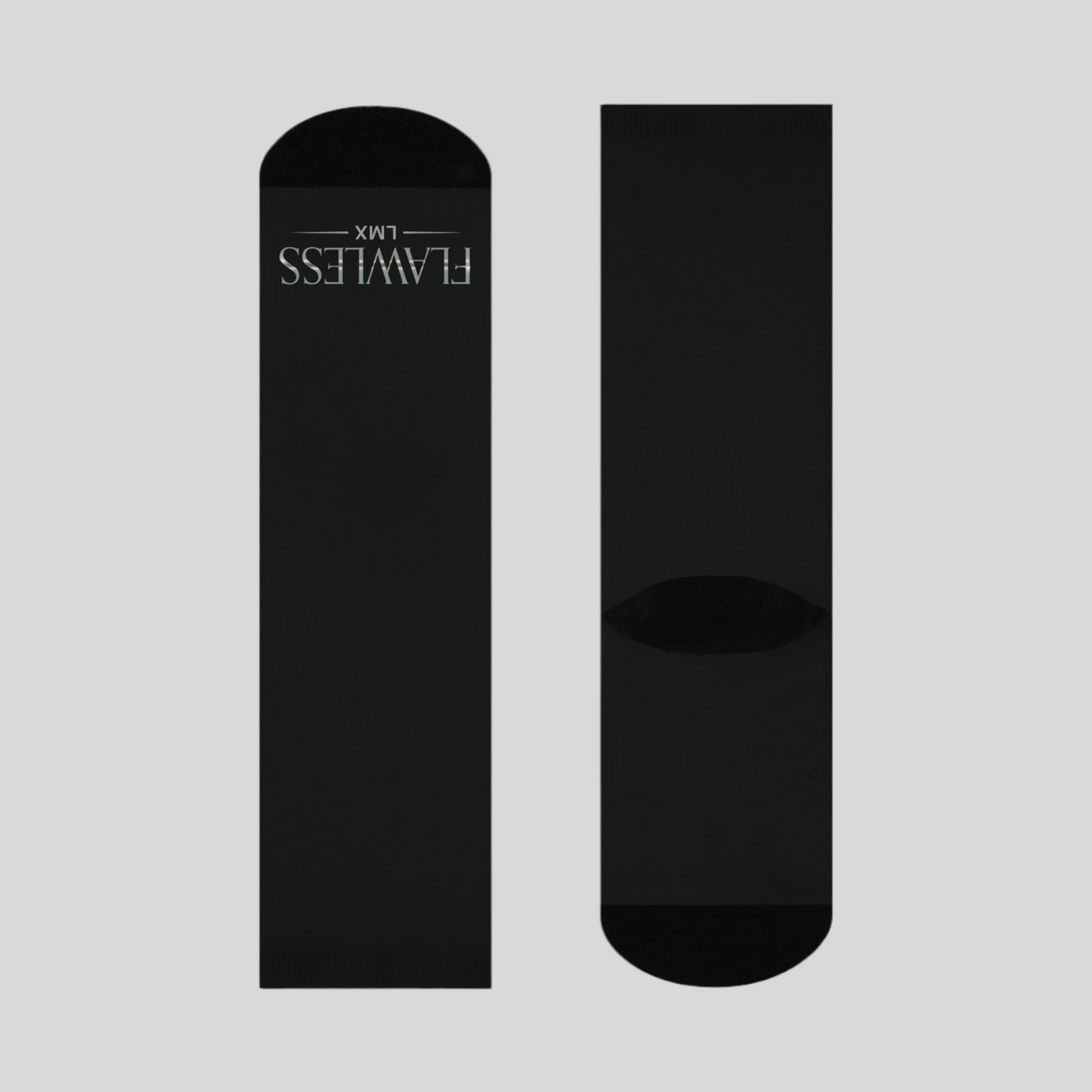 Flawless Cushioned Black Crew Socks – LMX Designs