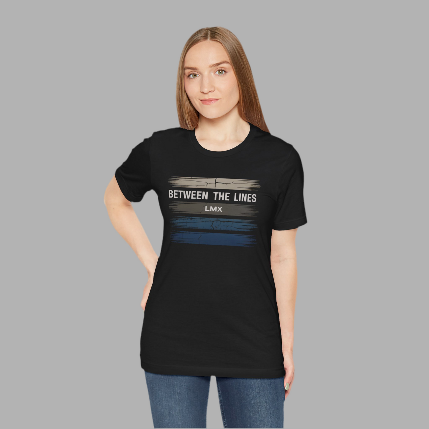 Between the Lines” Graphic Tee – LMX Designs Unisex Short Sleeve