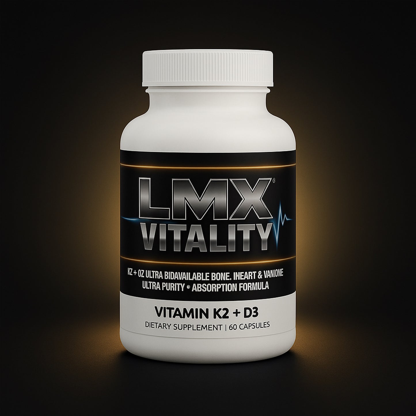 LMX Designs | Vitality Line Vitamin K2 + D3 Supplement – 60 Capsules