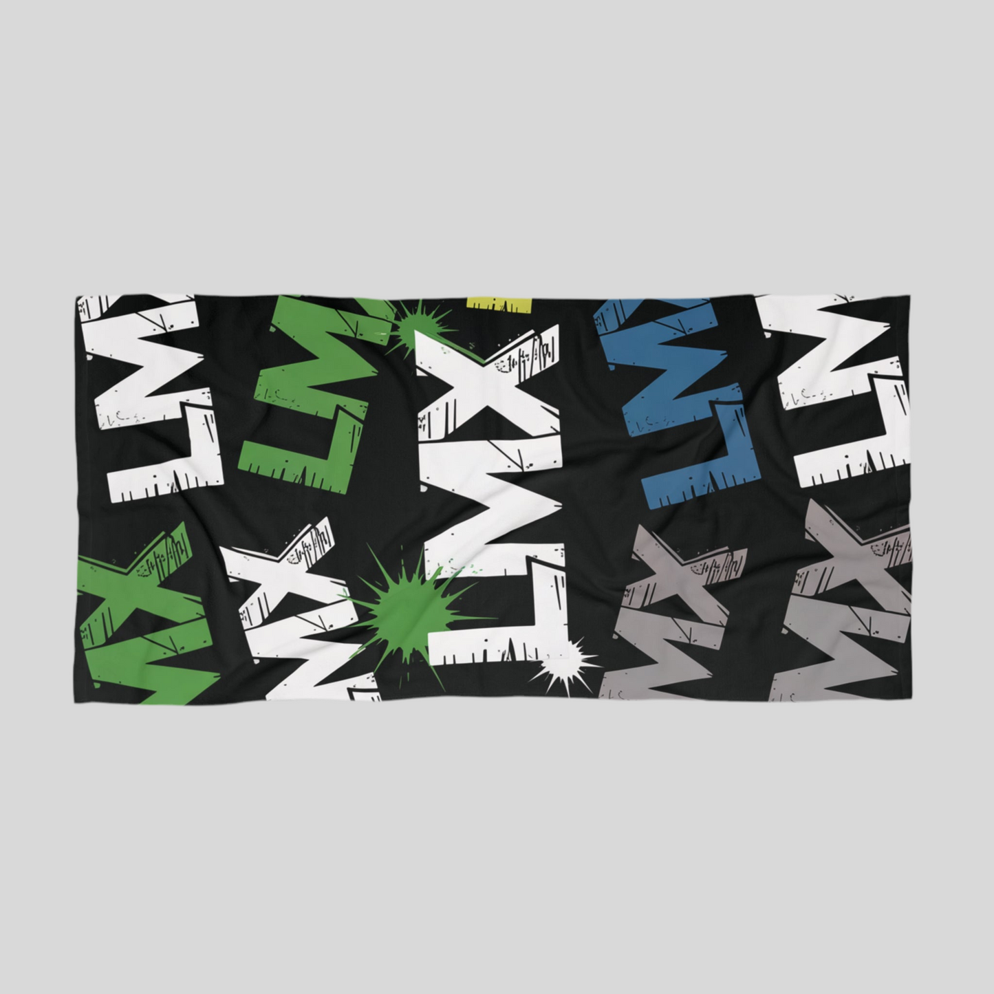 LMX Graffiti Logo Beach Towel – 30x60
