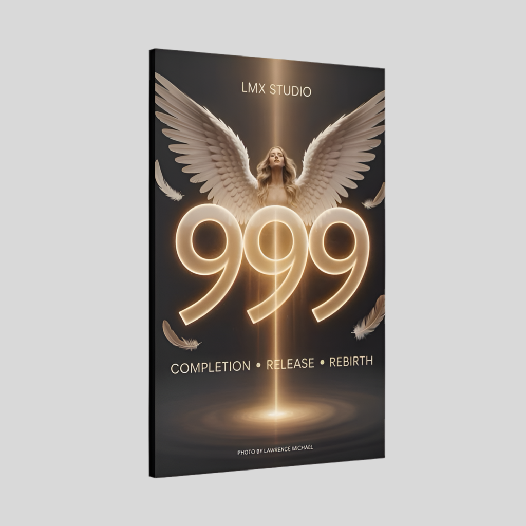 999 — Completion • Release • Rebirth (LMX Studio Canvas Edition, 24×36)