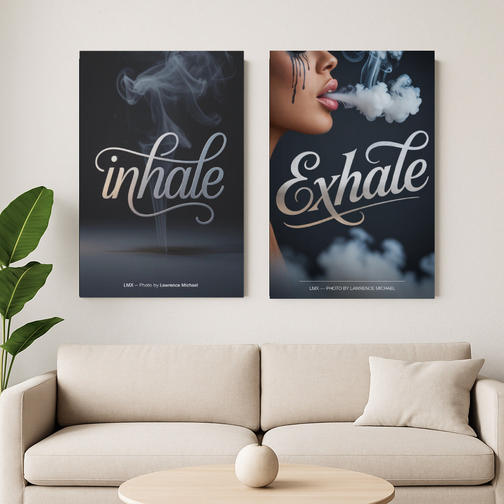 INHALE / EXHALE — 2-Piece Premium Canvas Set by LMX Studio