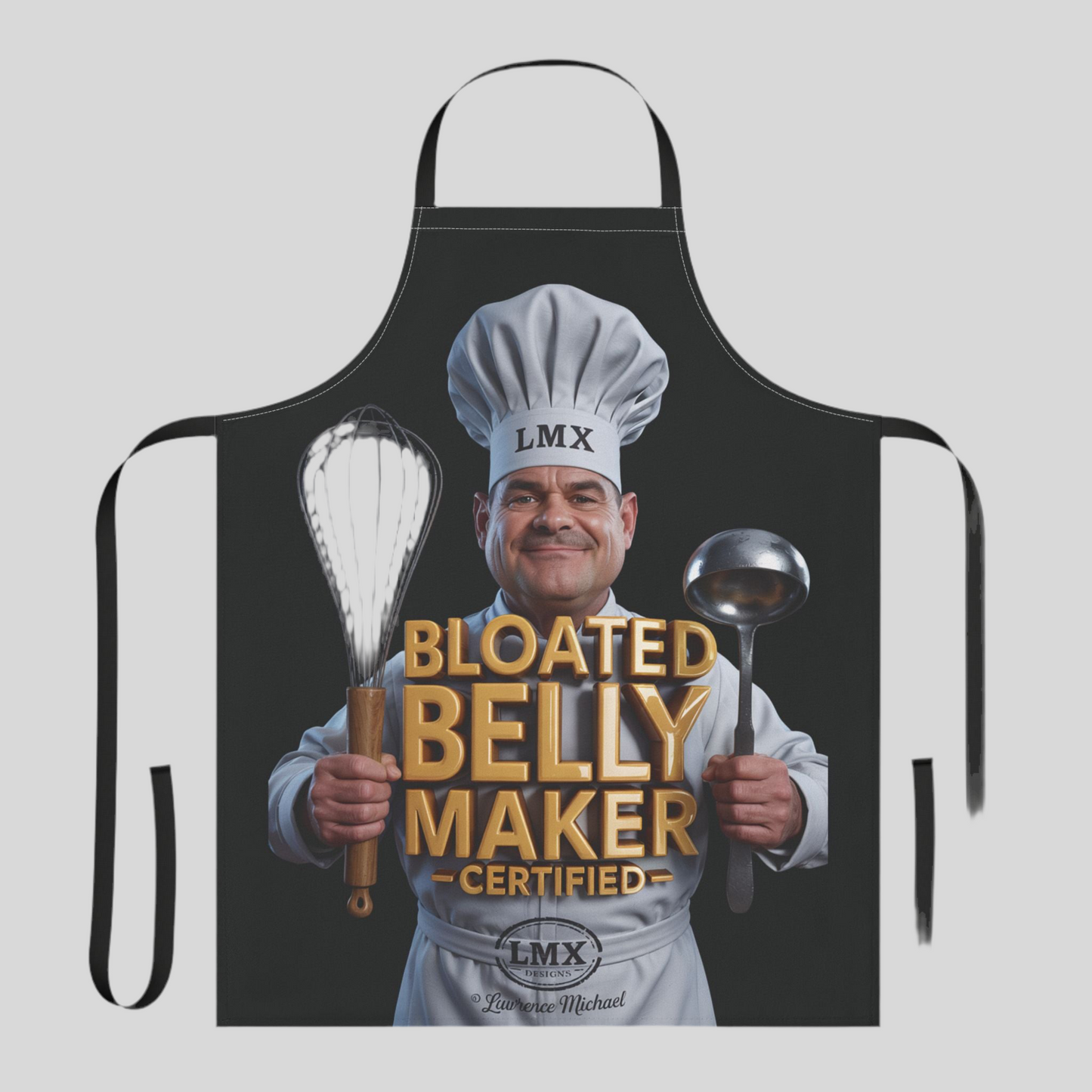 LMX “Bloated Belly Maker” Apron – Bold & Playful Kitchen Gear