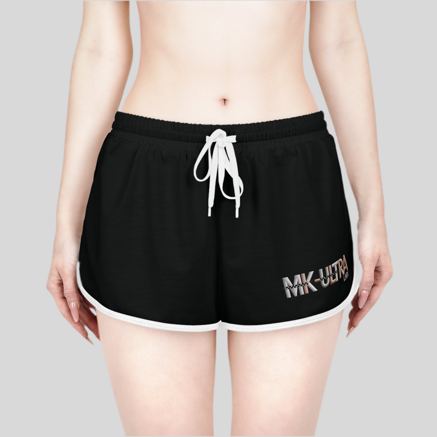 MK-ULTRA LMX Women’s Relaxed Shorts – Black | Streetwear Active Lounge