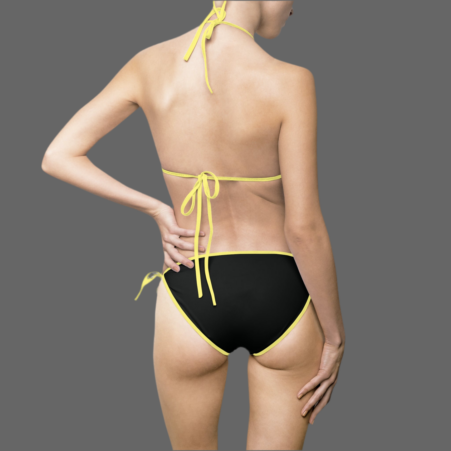 LMX Designs Danger Zone Black Women’s Bikini Swimsuit – Chic Logo Style for Summer Beach Days and Pool Parties