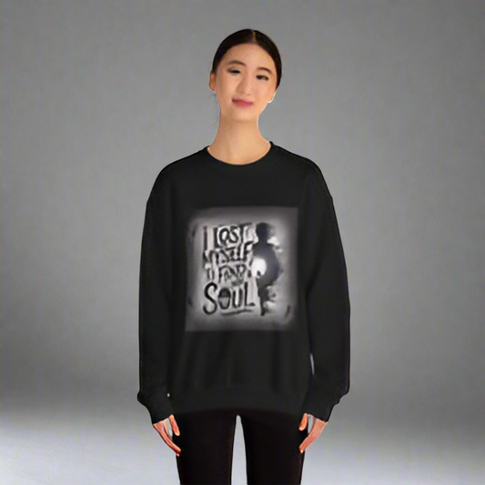 LMX “I Lost Myself to Find My Soul” Inspirational Crewneck Sweatshirt – Premium Motivational Streetwear Pullover