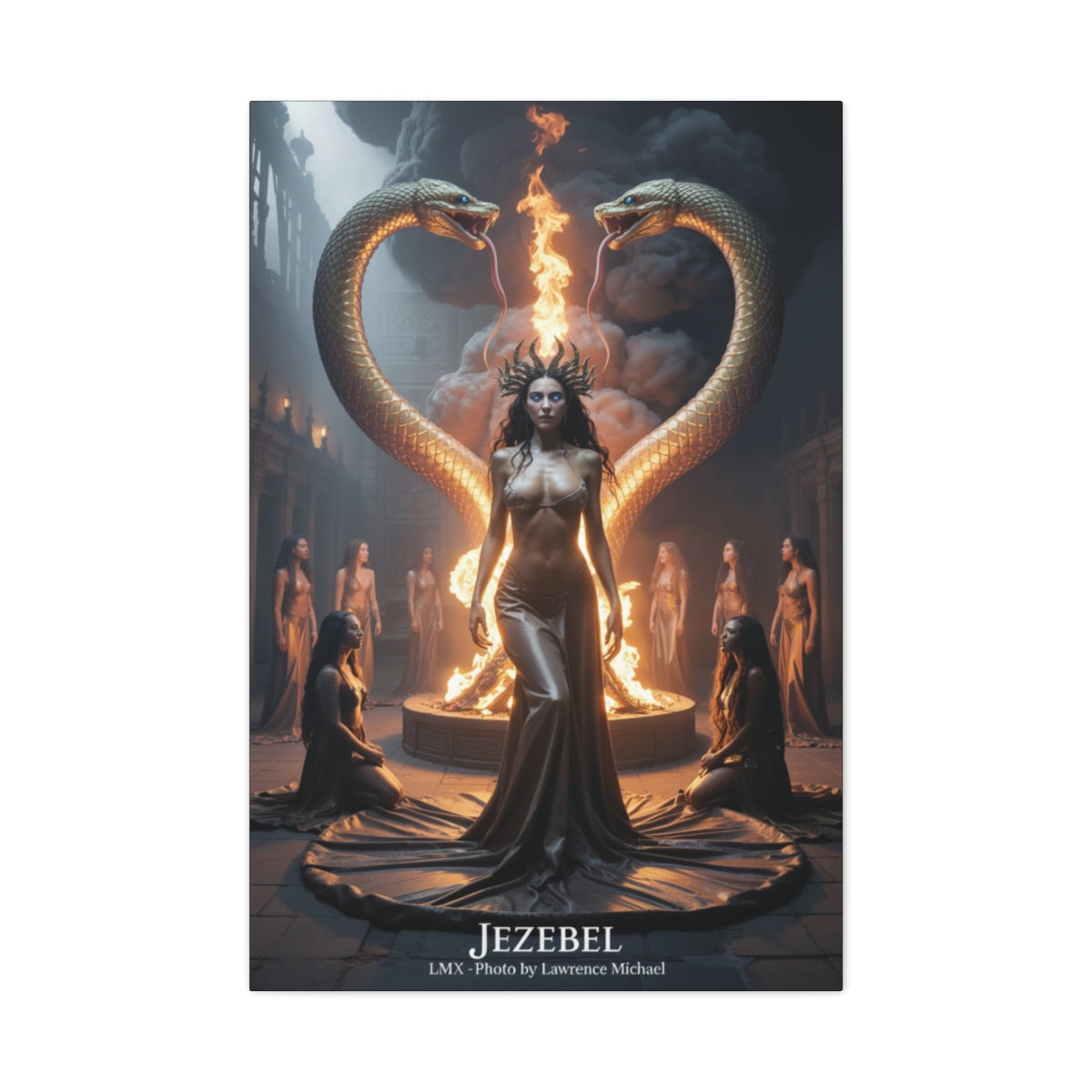LMX Studio Jezebel Canvas Art 24x36 Limited