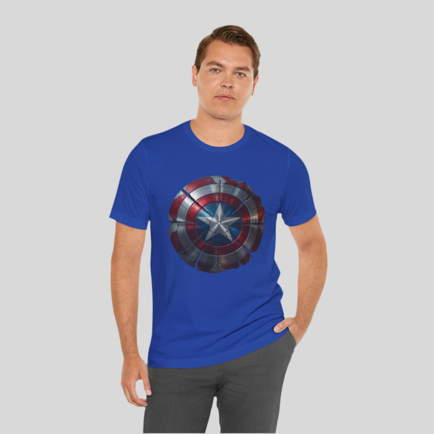 Heroic Shield Unisex Jersey Tee – Perfect for Fans!