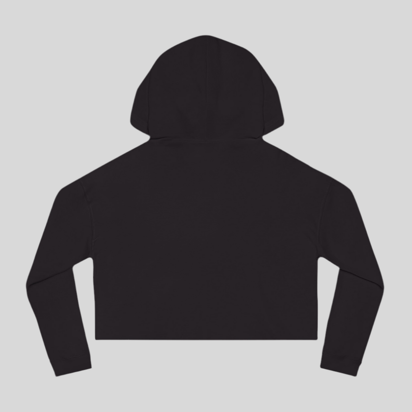 Heroic Vibes Women's Cropped Hooded Sweatshirt - Captain's Shield Design