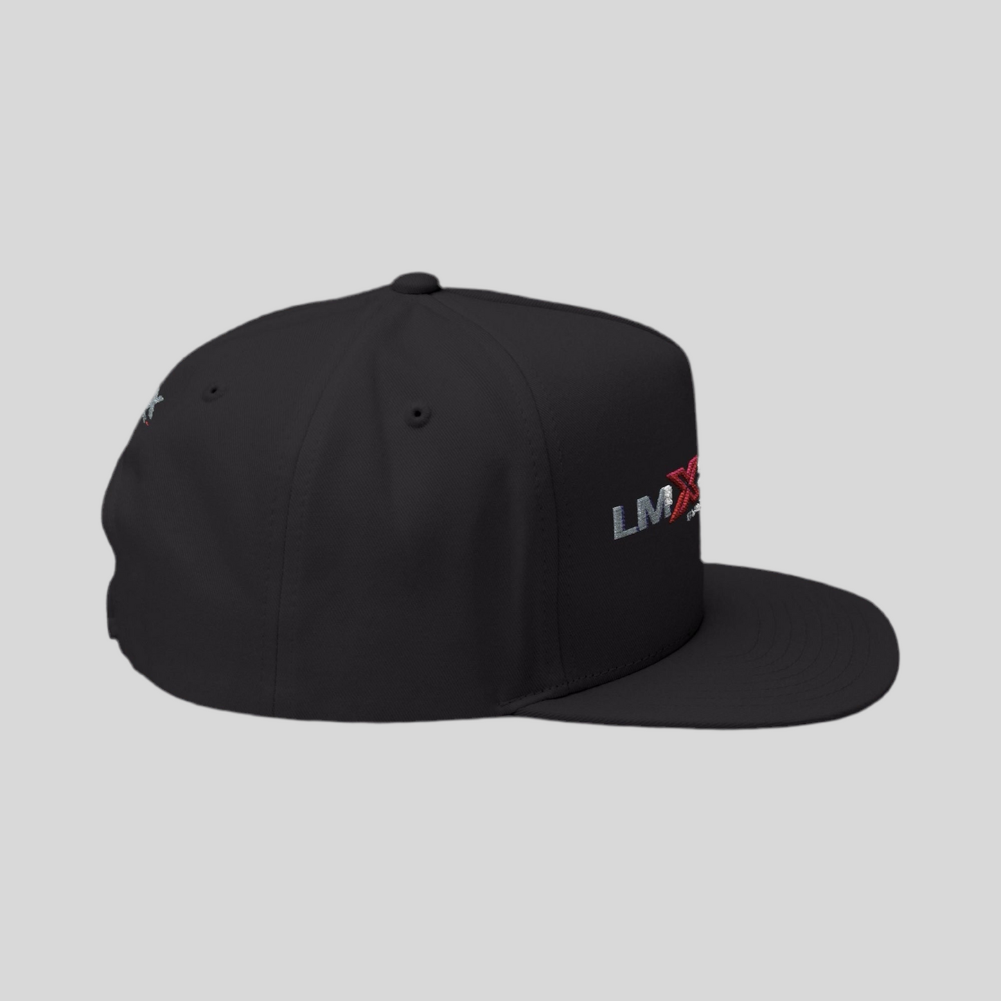 LMX Studio Signature Embroidered Flat Bill Cap