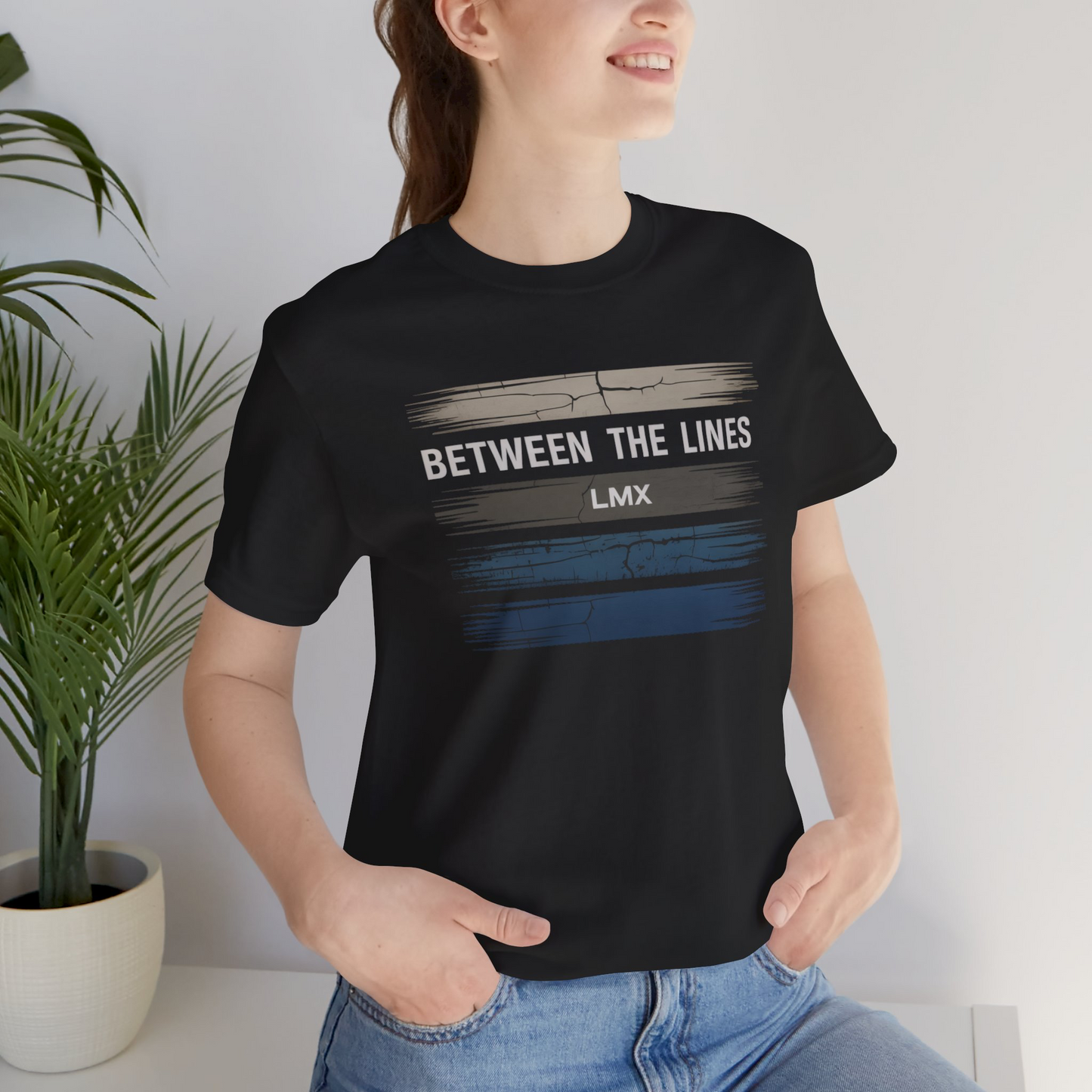 Between the Lines” Graphic Tee – LMX Designs Unisex Short Sleeve