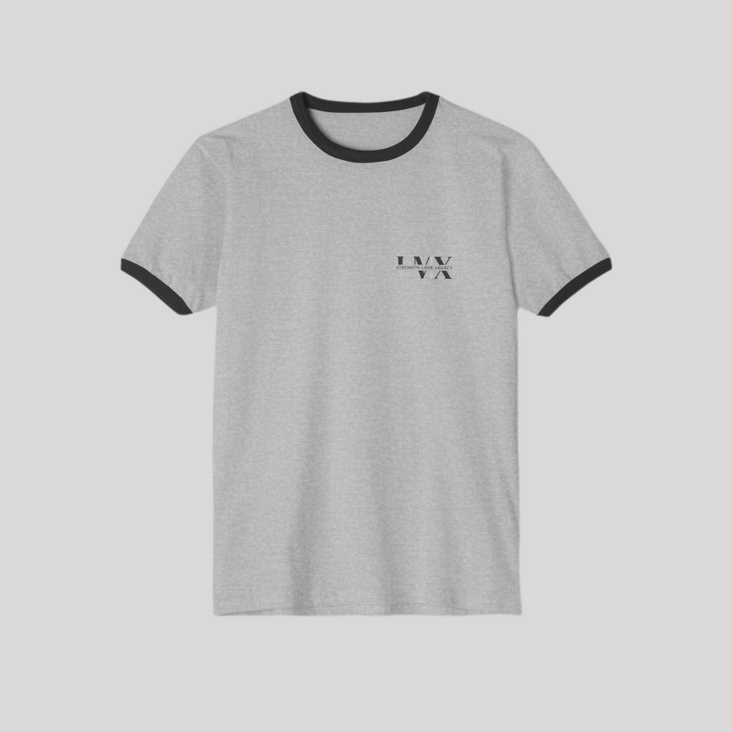LMX Strength. Love. Legacy. Men’s Cotton Ringer T-Shirt – Retro Style, Modern Statement