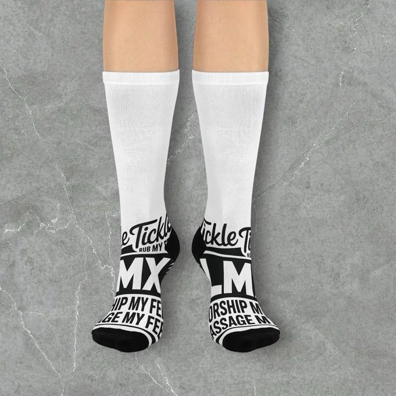 Tickle Tickle, Worship Me Cushion Crew Socks – LMX Designs
