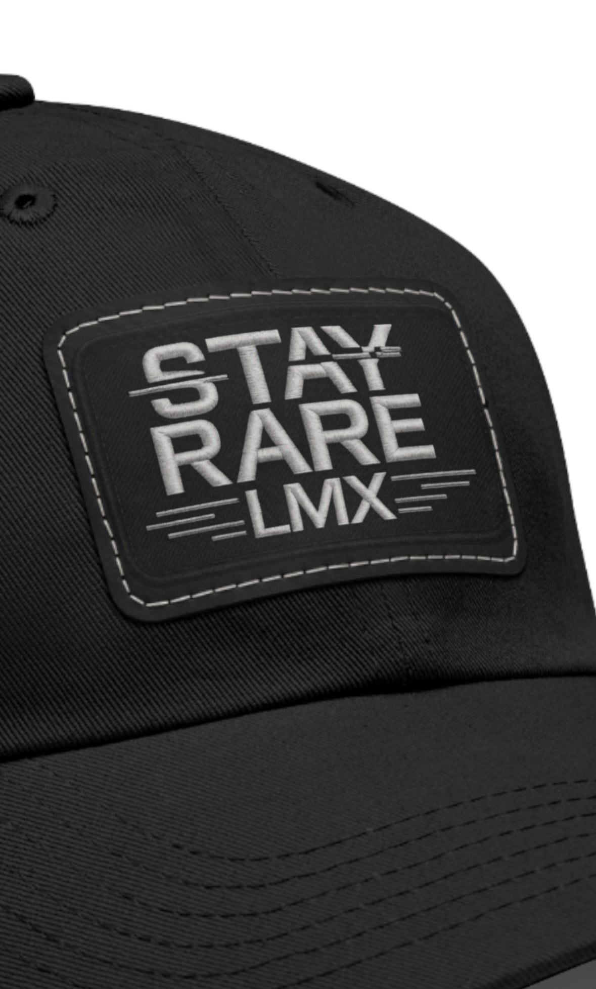 STAY RARE LMX Patch Hat – Premium Embroidered Cap
