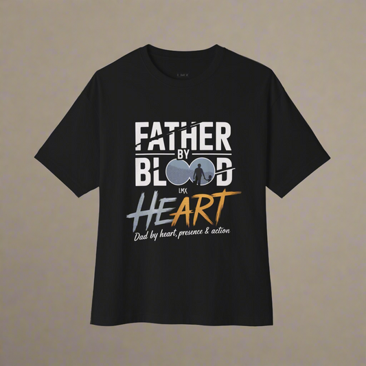 Father by Blood, Dad by Heart T-Shirt – Inspirational Graphic Tee Inspired by Lawrence Michael Jr