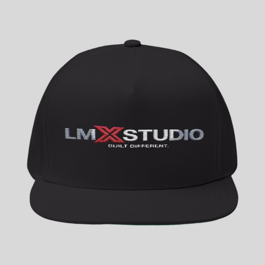 LMX Studio Signature Embroidered Flat Bill Cap