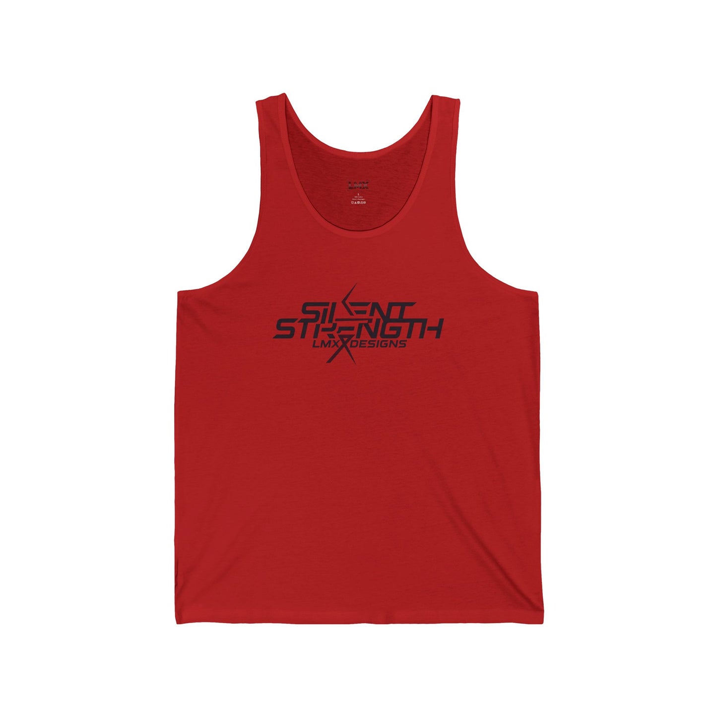 Introducing the “Silent Strength” Limited Edition Unisex Jersey Tank by LMX Designs.