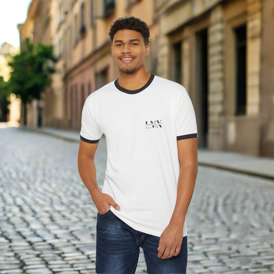 LMX Strength. Love. Legacy. Men’s Cotton Ringer T-Shirt – Retro Style, Modern Statement