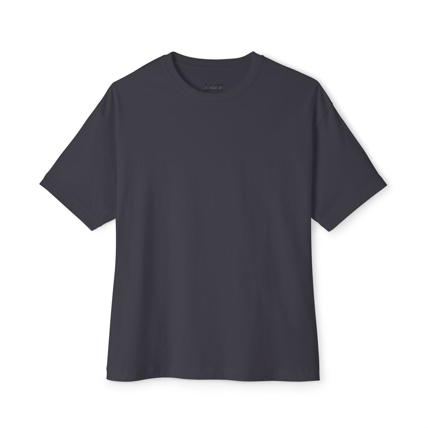 Navy Gray Unisex Oversized Boxy Tee – LMX Death Metal Grunge Design