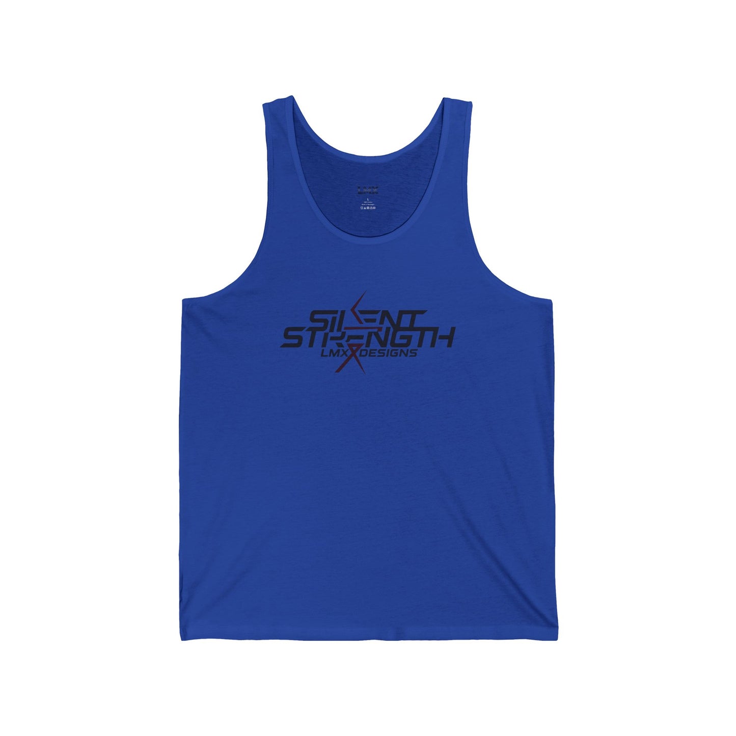 Introducing the “Silent Strength” Limited Edition Unisex Jersey Tank by LMX Designs.