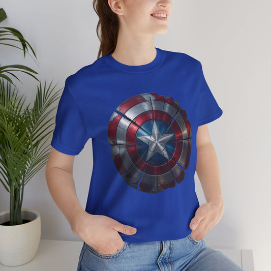 Heroic Shield Unisex Jersey Tee – Perfect for Fans!