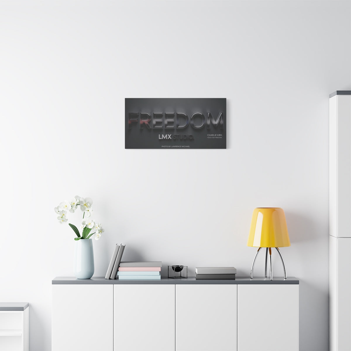 FREEDOM — Charlie Kirk Edition (30×15 LMX Studio Canvas)