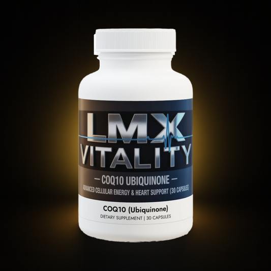 LMX Vitality CoQ10 Ubiquinone — Advanced Cellular Energy & Heart Support (30 Capsules)
