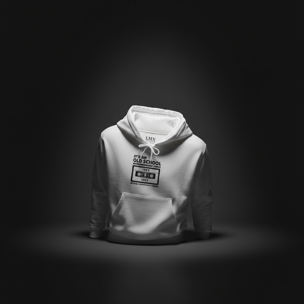 Old School Thing 1963 Cassette Hoodie by LMX Studio Retro Streetwear Pullover