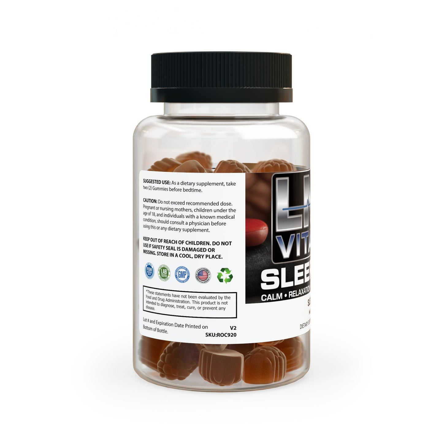 LMX Vitality Sleep Well Gummies – Restorative Sleep & Relaxation Support (60 Gummies)