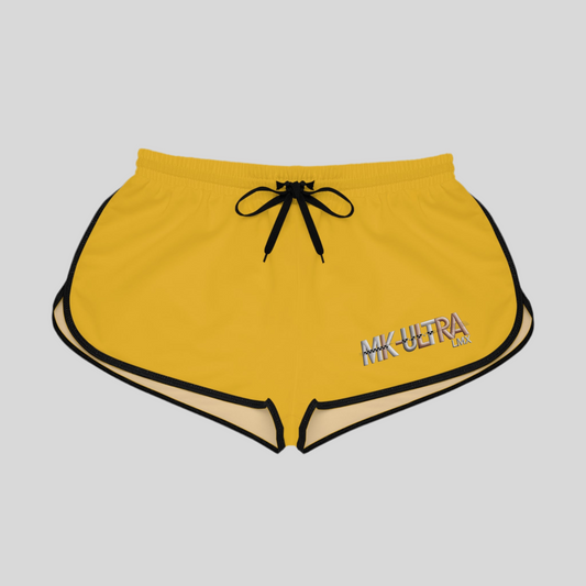 MK-ULTRA LMX Women’s Relaxed Shorts – Yellow | Streetwear Active Lounge
