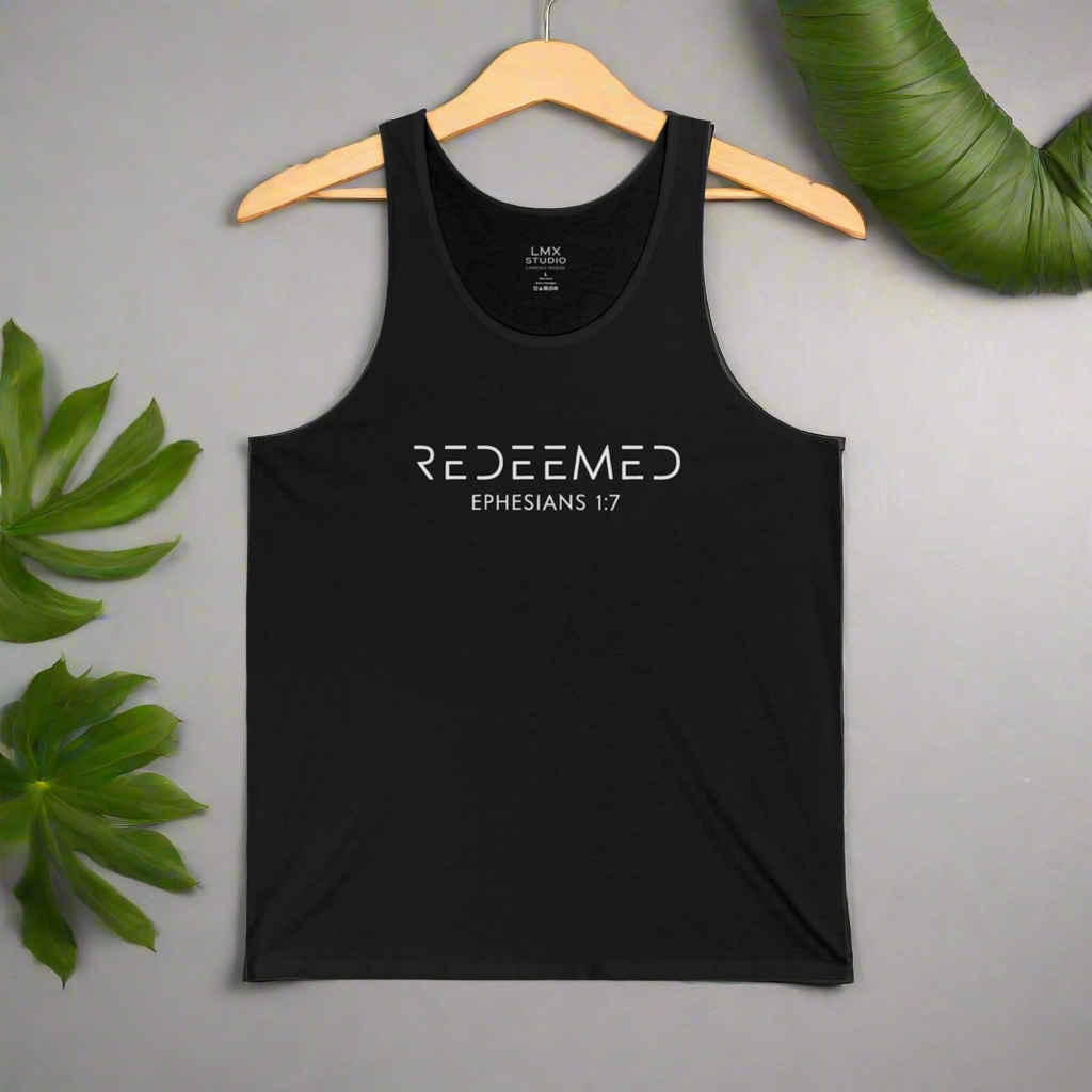 REDEEMED – Faith-Inspired Premium Tank Top (LMX Studio)