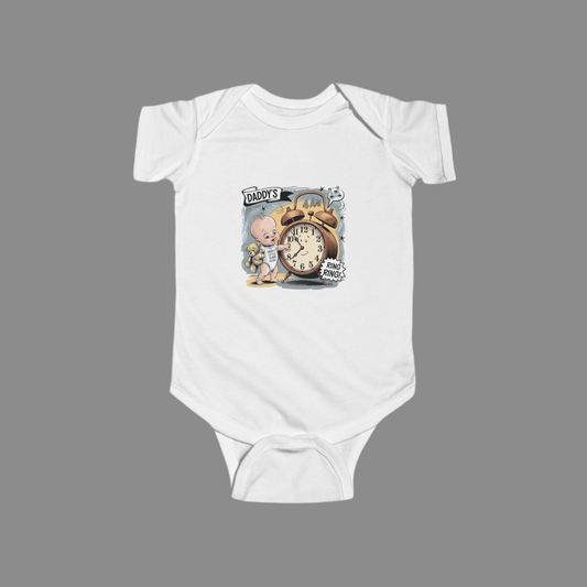 LMX- Daddy's Time Infant Bodysuit - Cute Baby Outfit for New Dads
