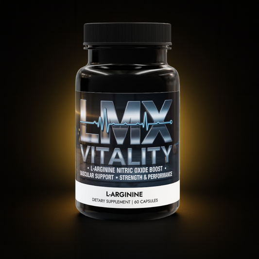 LMX Vitality L-Arginine Supplement (60 Capsules) – Nitric Oxide Booster for Performance & Heart Health