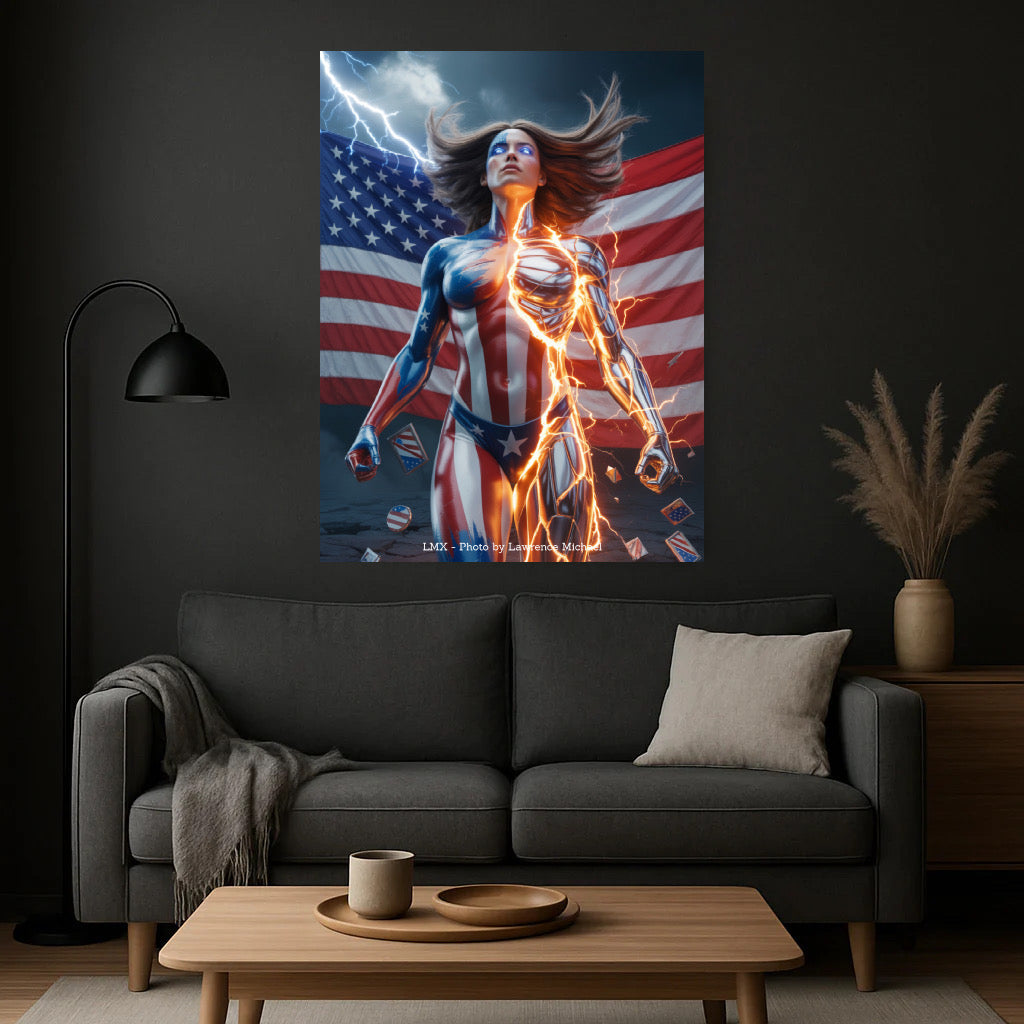 Awakening Patriot: The Rising Dawn — Canvas Edition (24×36)