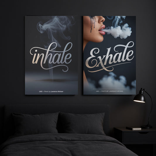 INHALE / EXHALE — 2-Piece Premium Canvas Set by LMX Studio