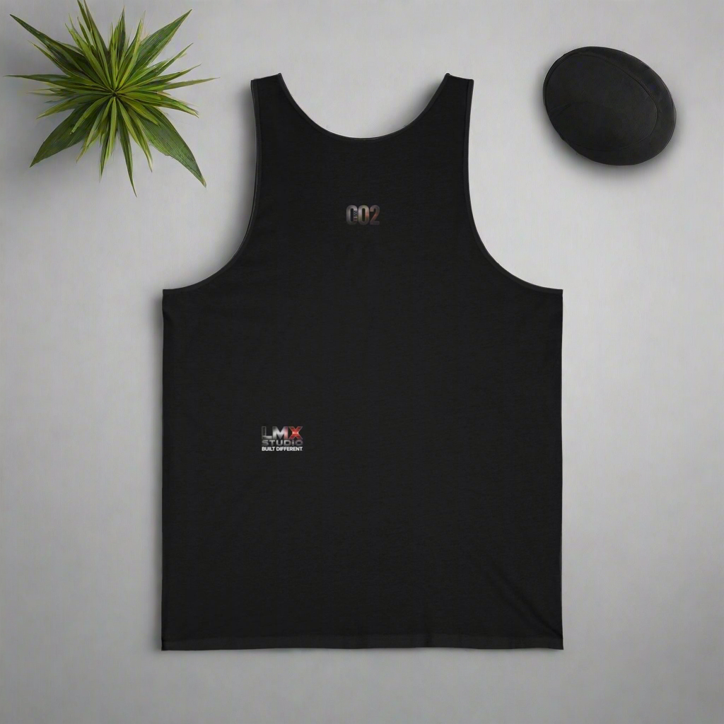 LMX Studio Tank Top 002 Black Sleeveless Shirt Built Different Divinely Protected