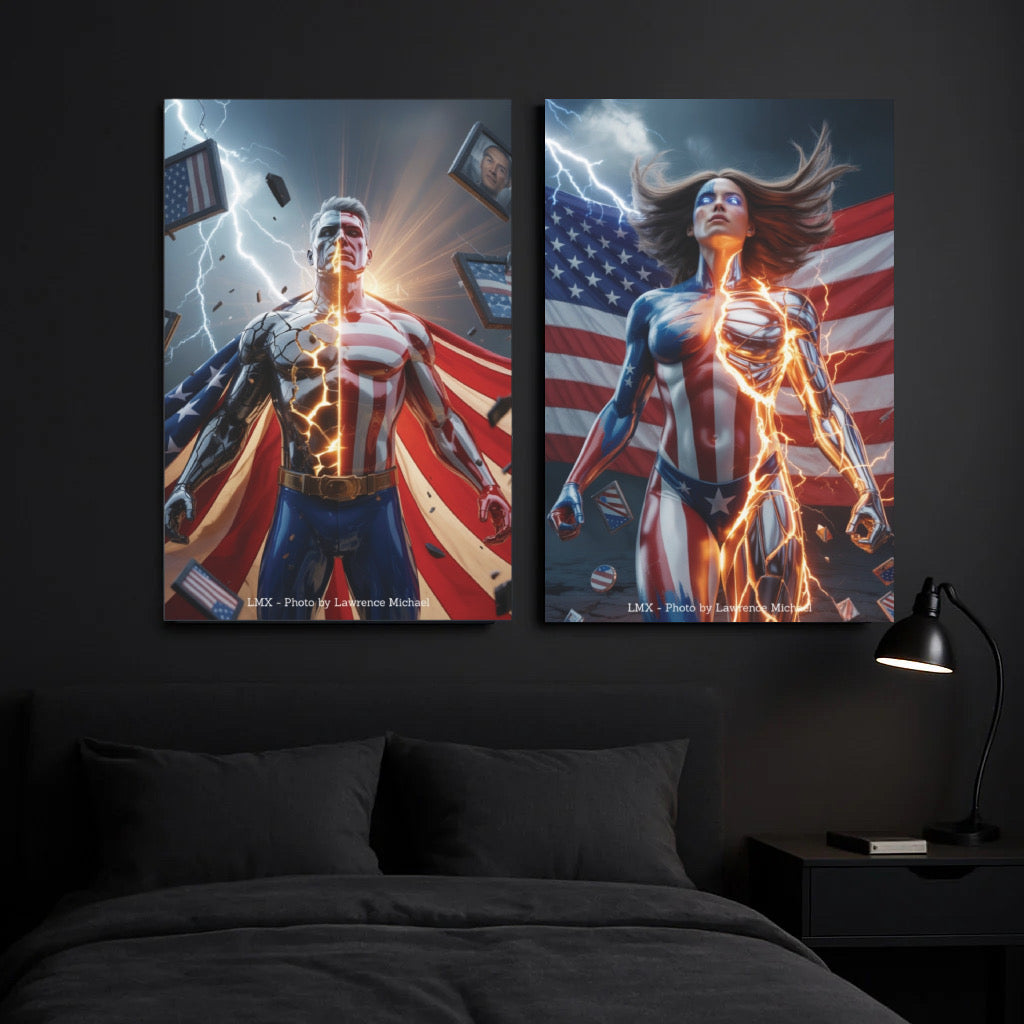 Awakening Patriot: The Complete Set — Canvas Edition (24×36, 2-Piece Collection)