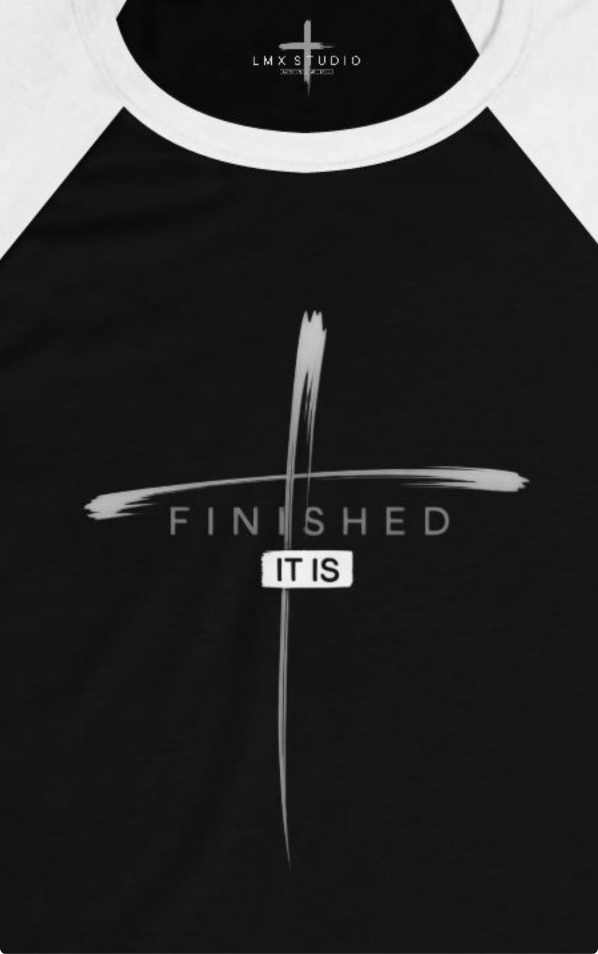 “It Is Finished” Cross Long Sleeve | Inspired by John 19:28–30 | LMX Studio