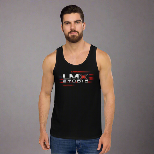 LMX Studio™  BUILT DIFFERENT Mens  Tank Blackout Drop 001