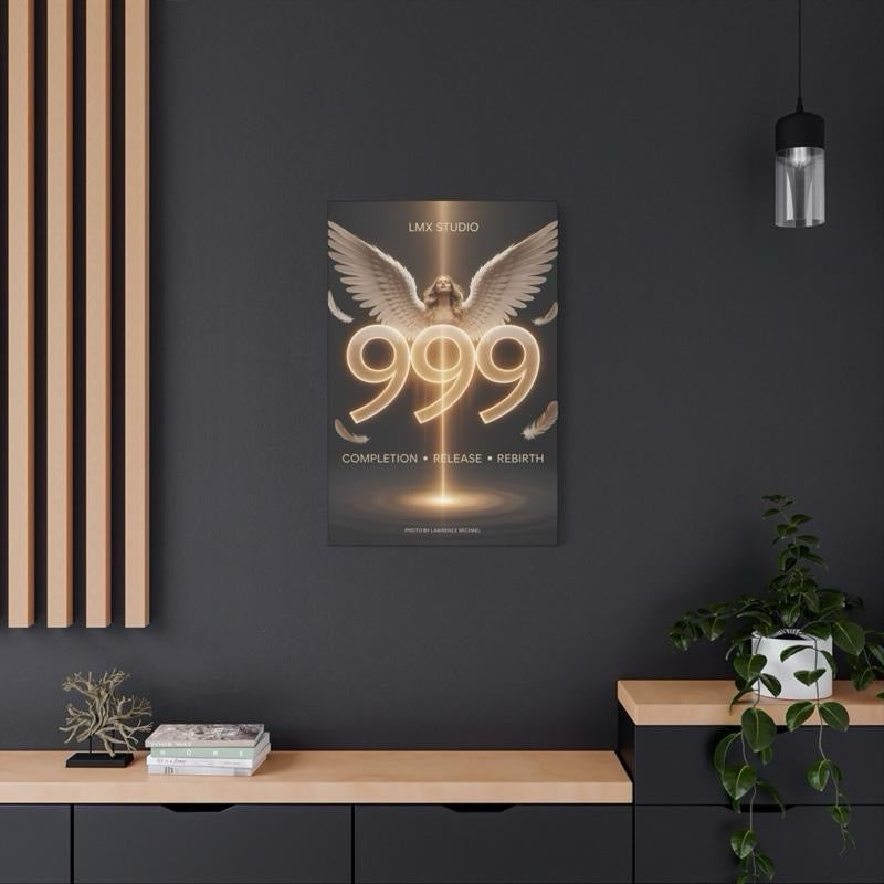 999 — Completion • Release • Rebirth (LMX Studio Canvas Edition, 24×36)