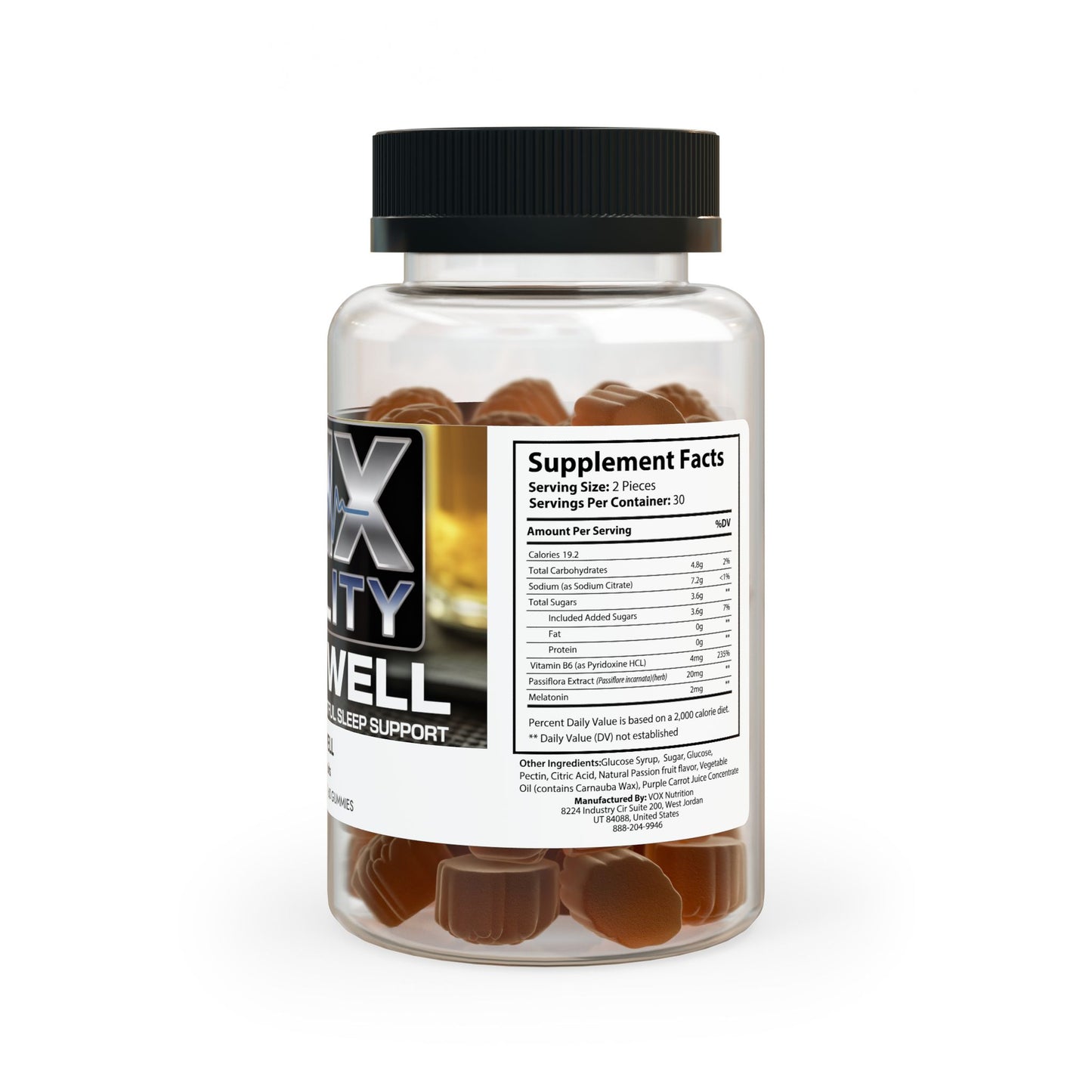LMX Vitality Sleep Well Gummies – Restorative Sleep & Relaxation Support (60 Gummies)